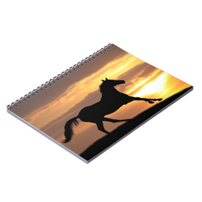 Cuaderno Caballo en puesta del sol (Lado Izquierdo)