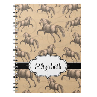 Cuaderno Caballo español galopante elegante