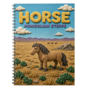 Cuaderno Caballo Estepa Mongola Moderna KlayKoo