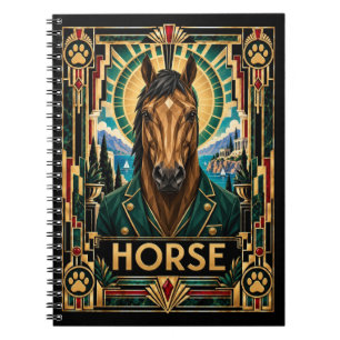Cuaderno Caballo, Fauna Art Déco