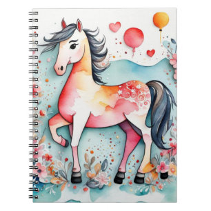 Cuaderno Caballo florido