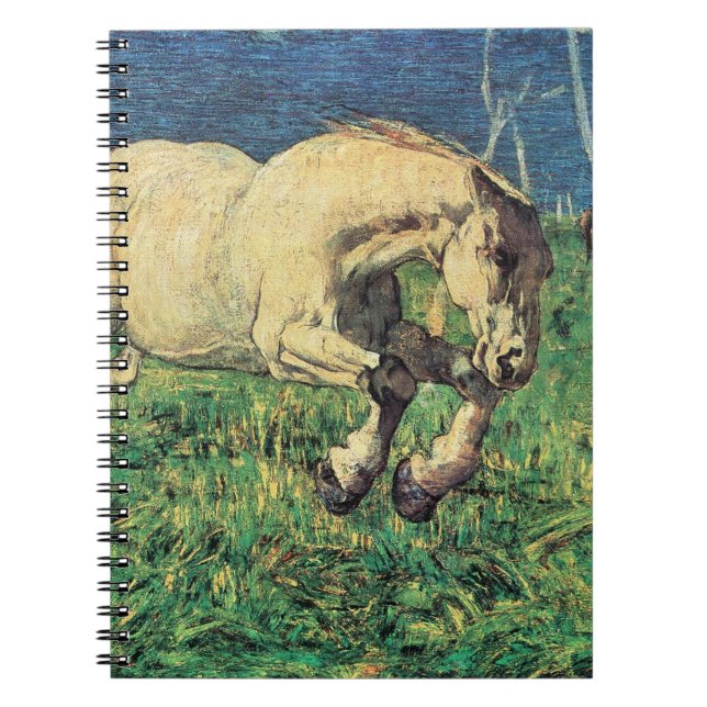 Cuaderno Caballo galopante de Giovanni Segantini, Arte Vint (Frente)