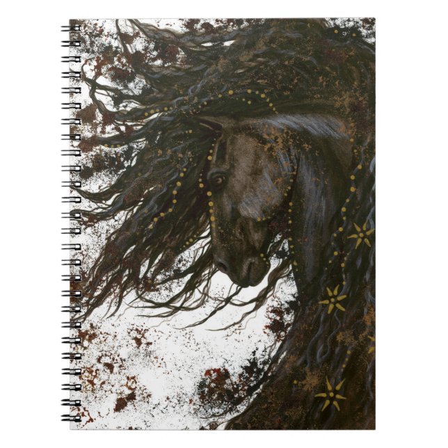 Cuaderno Caballo majestuoso de Bihrle 6,5 x 8,75" portátil (Frente)