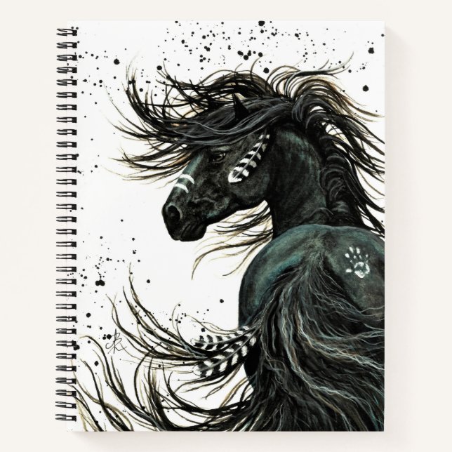 Cuaderno Caballo majestuoso de Bihrle 8.5 x 11" Bloc de not (Anverso)