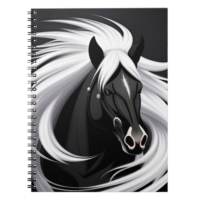 Cuaderno Caballo negro magnífico (Frente)