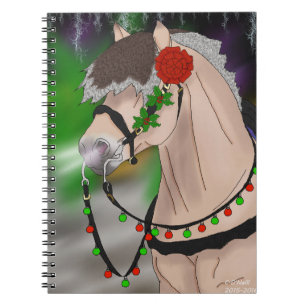Cuaderno Caballo noruego de Fjord de Navidad