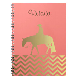 Cuaderno Caballo occidental del placer de los galones