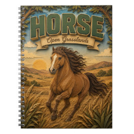 Cuaderno Caballo Praderas Abiertas POPCUT