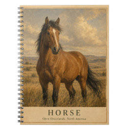 Cuaderno Caballo Praderas Abiertas VINTAGE