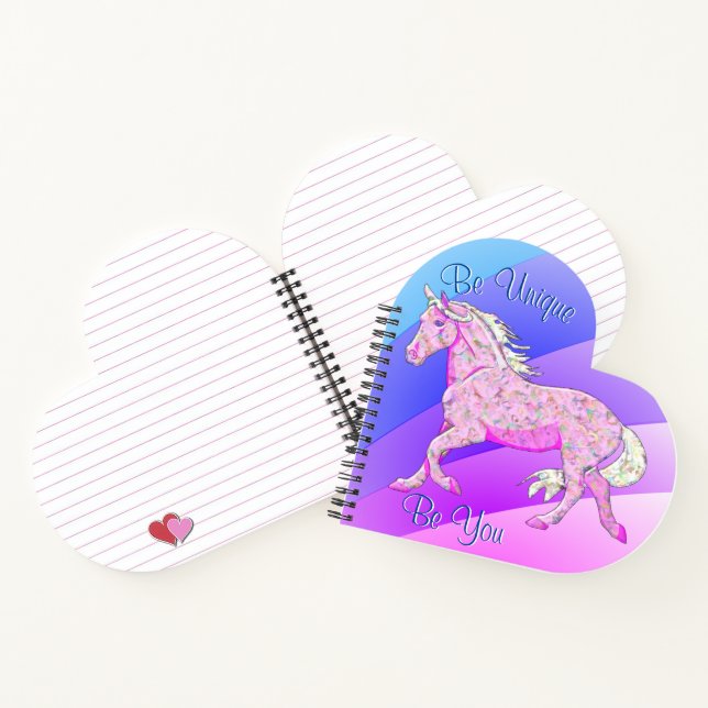 Cuaderno Caballo rosa de Palomino (arcoiris pastel) (Interior)