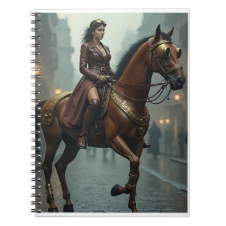 Cuaderno Caballo Steampunk con piloto