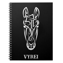 Caballo tribal blanco y negro