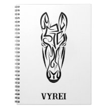 Caballo tribal blanco y negro