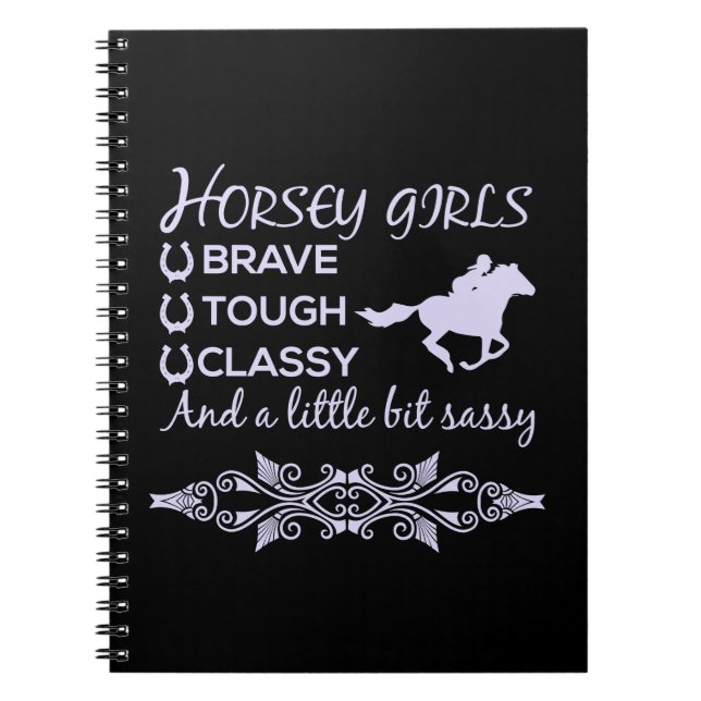 Cuaderno Caballo Valiente Fuerte y Elegante   (Frente)