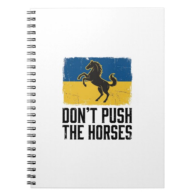Cuaderno Caballo Vintage No Empujes A Los Caballos (Frente)