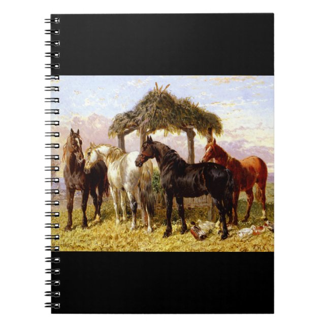 Cuaderno Caballos a orillas de un río en los años 1800 (Frente)