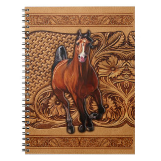 Cuaderno [Caballos]Cuero de caballo Grabado en relieve