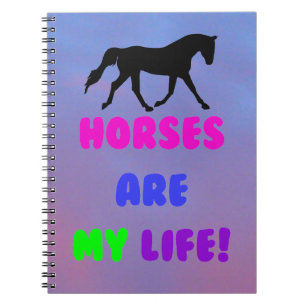 Cuaderno Caballos Cutos son mi portátil de vida