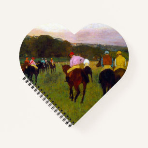Cuaderno Caballos de carreras Edgar Degas en Longchamp