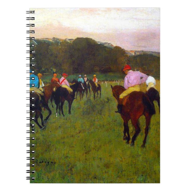 Cuaderno Caballos de carreras Edgar Degas en Longchamp (Frente)