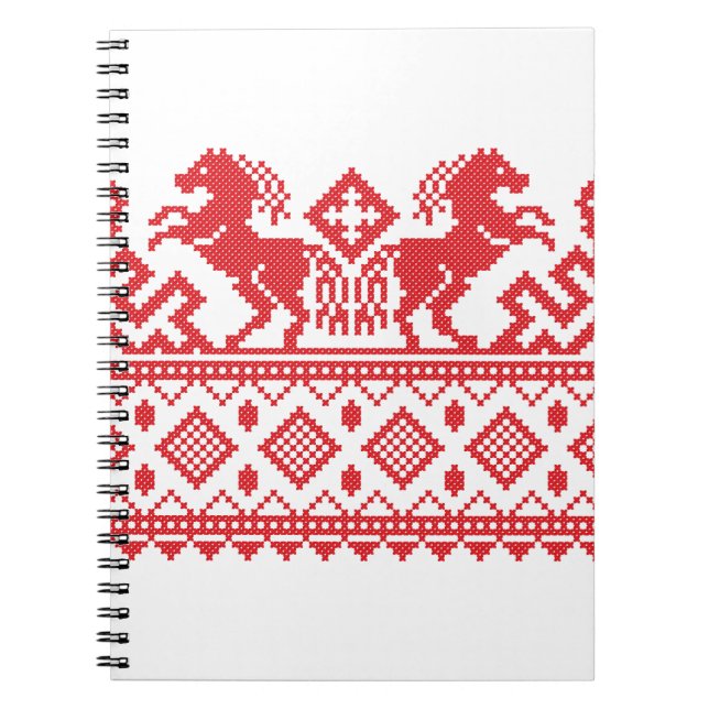 Cuaderno Caballos de cría rojos (Frente)