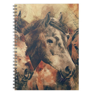 Cuaderno Caballos de la acuarela