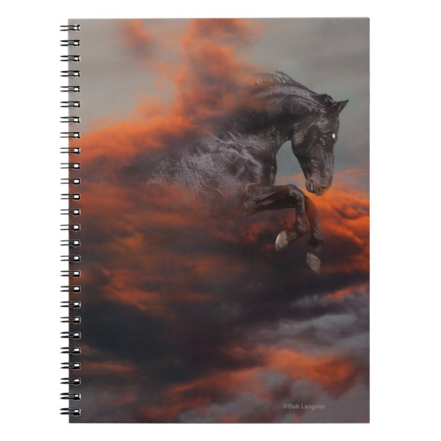 Cuaderno Caballos de la fantasía: Nubes (Frente)