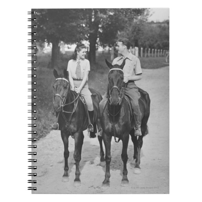 Cuaderno Caballos de montar a caballo de los pares (Frente)