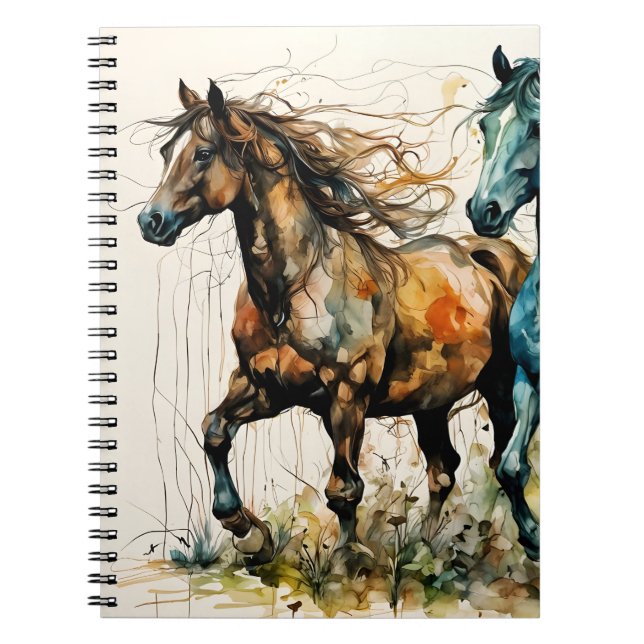 Cuaderno Caballos en el Pastizal (Frente)