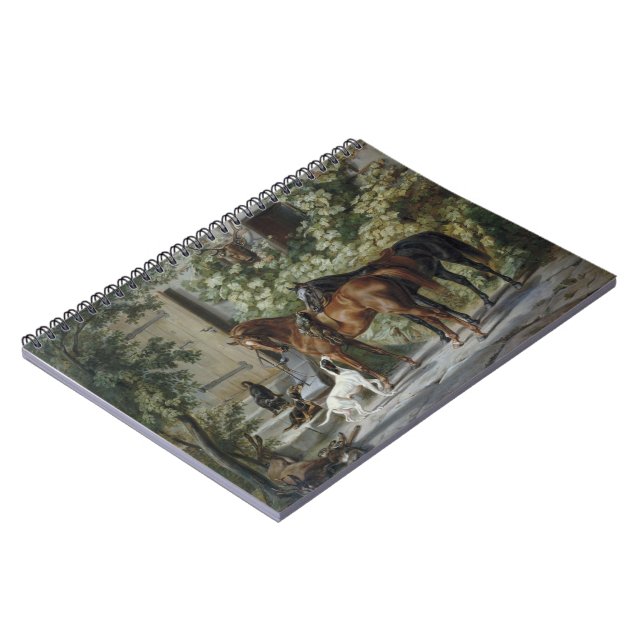 Cuaderno Caballos en el Porch (por Albrecht Adam) (Lado Izquierdo)