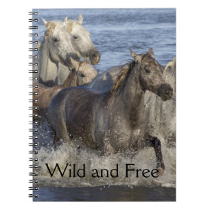 Cuaderno Caballos galopando en el agua