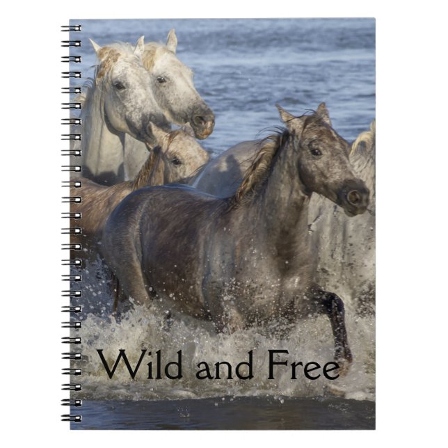 Cuaderno Caballos galopando en el agua (Frente)