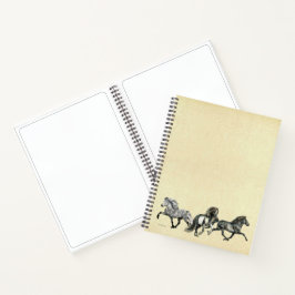 Cuaderno Caballos islandeses en movimiento