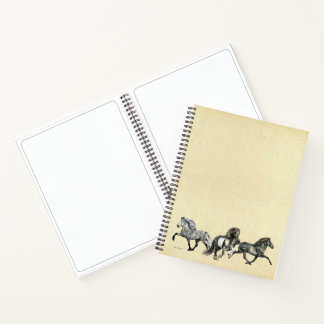 Cuaderno Caballos islandeses en movimiento