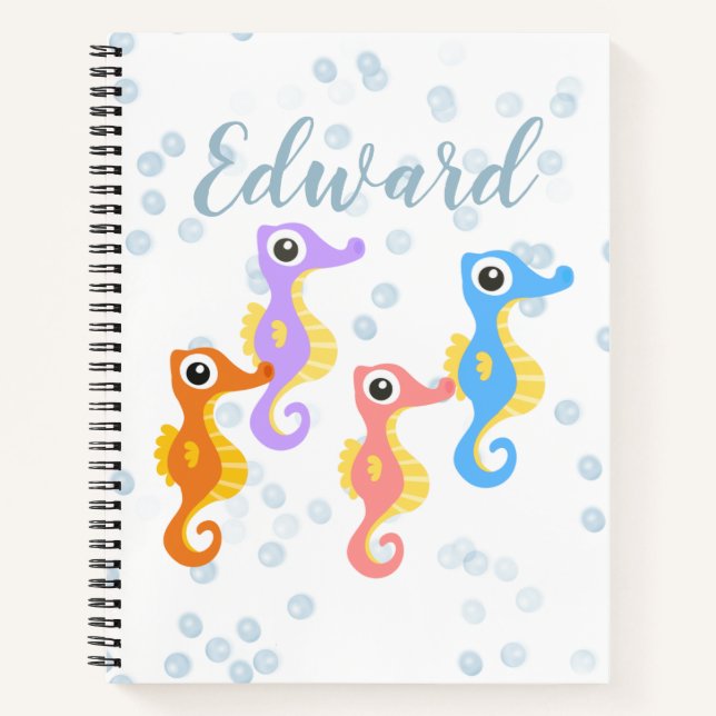 Cuaderno Caballos pequeños de mar (Anverso)