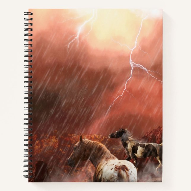 CUADERNO CABALLOS SALVAJES TORMENTA DESIERTA (Anverso)