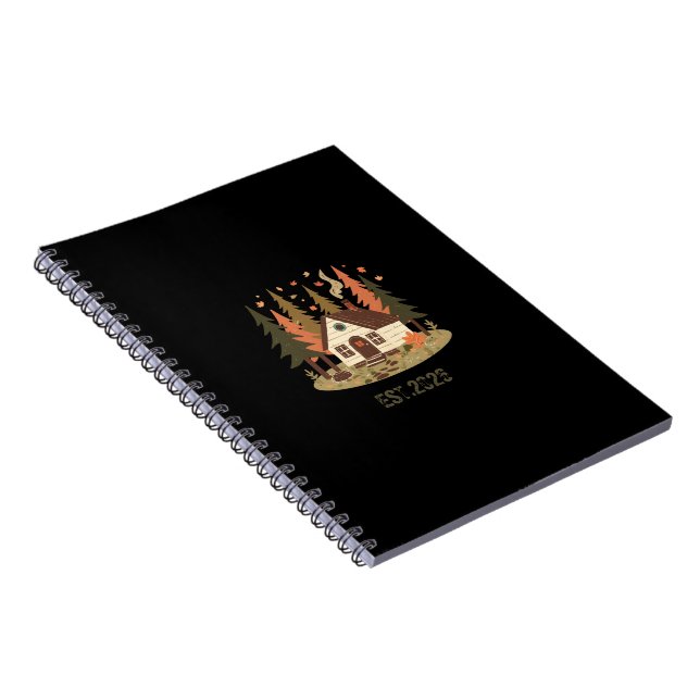Cuaderno Cabaña acogedora de bosque de otoño e invierno Pro (Lado Derecho)
