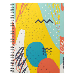 Cuaderno Cabecera creativa de dibujo con formas diferentes