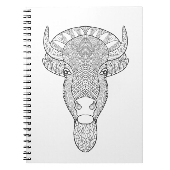 Cuaderno Cabeza de Bull del estilo (Frente)