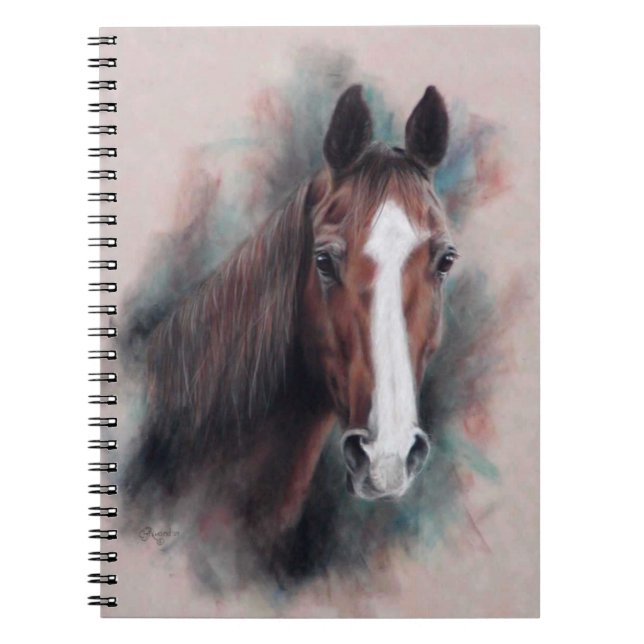 Cuaderno Cabeza de caballo de cuarzo de castaño (Frente)