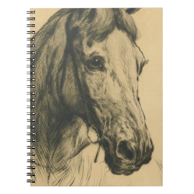 Cuaderno Cabeza de caballo por Heywood Hardy (Frente)