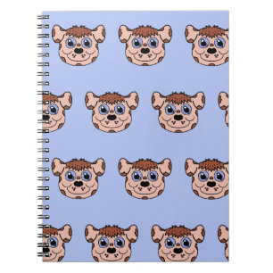 Cuaderno Cabeza de cachorro de dibujos animados