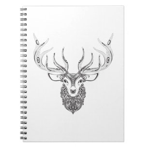 Cuaderno Cabeza de cuernos inspirada de los ciervos