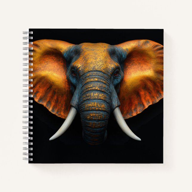 Cuaderno Cabeza de elefante africano (Anverso)