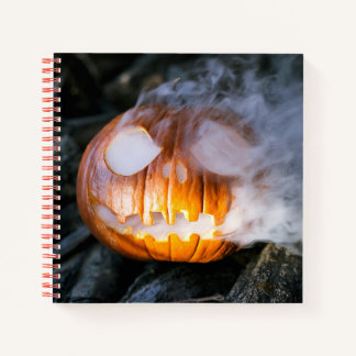 Cuaderno Cabeza de Jack-o-Lantern del Jinete sin Cabeza en 
