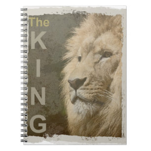 Cuaderno Cabeza De León Plantilla De Imagen De Arte Pop Kin