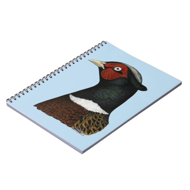 Cuaderno Cabeza de Pheasant Ringneck (Lado Izquierdo)