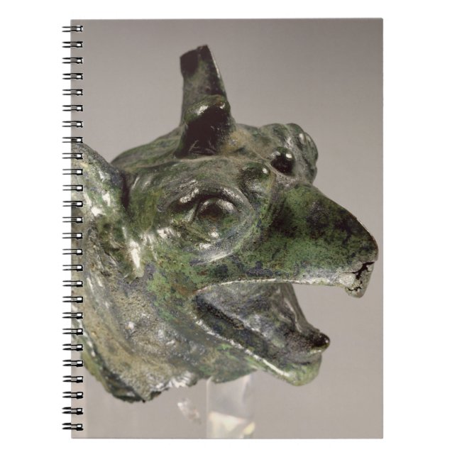 Cuaderno Cabeza del grifo, fragmento de un accesorio de la (Frente)