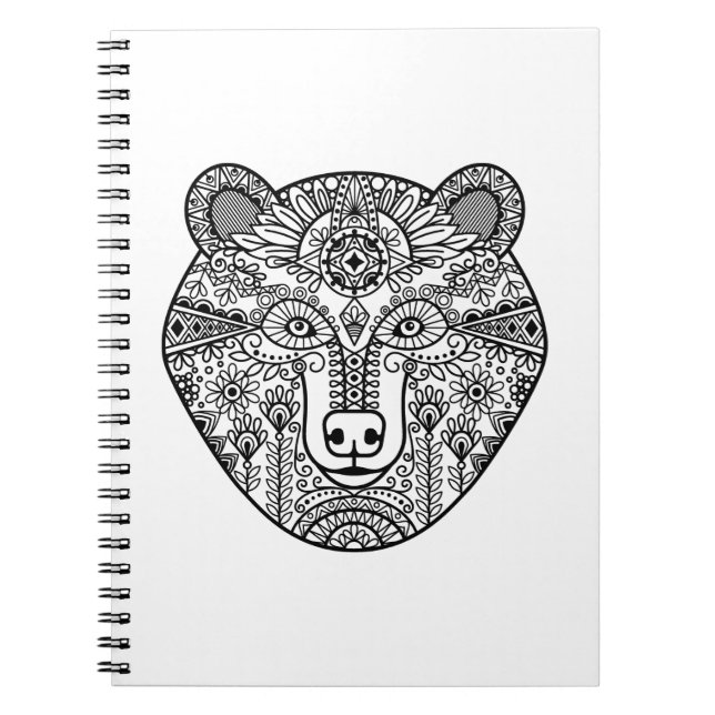 Cuaderno Cabeza del oso del estilo (Frente)