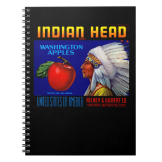 Cuaderno Cabeza india de Washington manzanas
